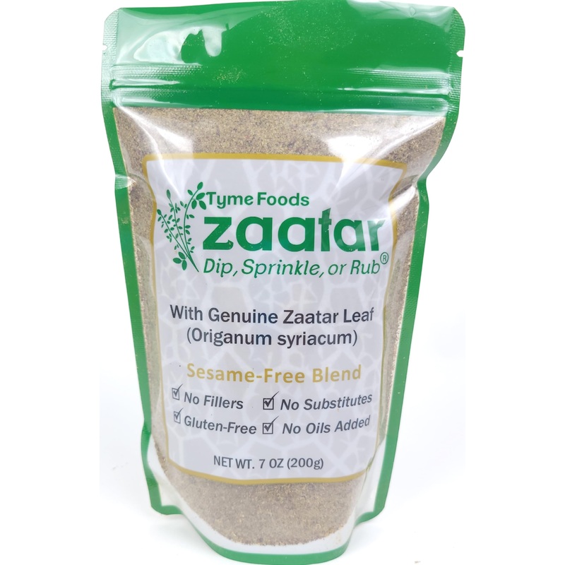 Zaatar Without Sesame By Tyme Foods – Sesame-Free Zatar Seasoning With Genuine Hyssop (Origanum Syriacum) And Gluten-Free 7.0 Oz