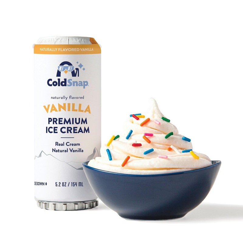Coldsnap Vanilla Ice Cream Pods – Premium, Creamy Single-Serve Vanilla Dessert Made In Minutes- Frozen Treat With Zero Prep – Co