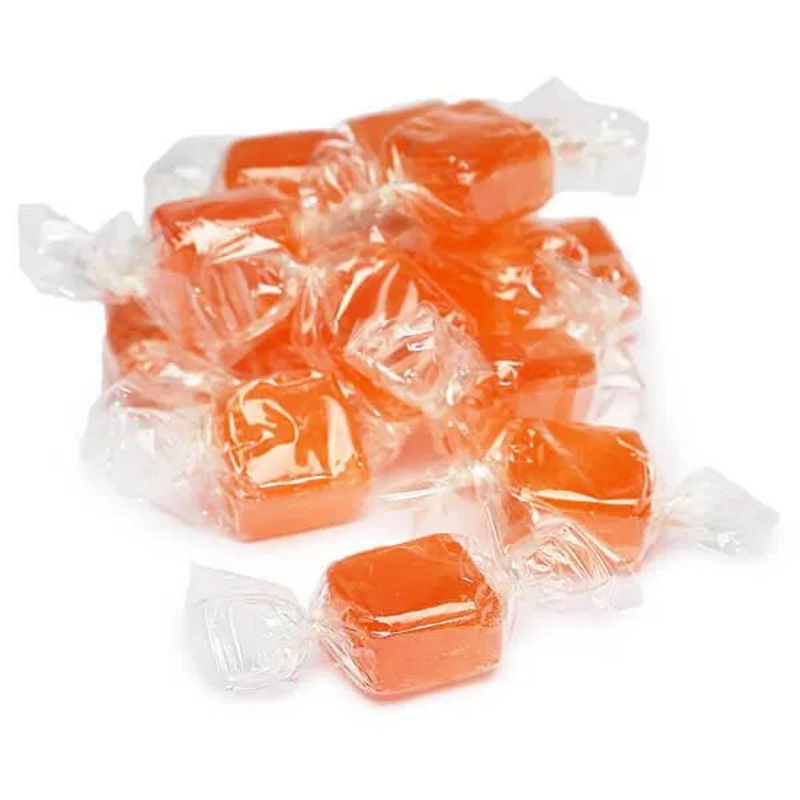 Cubes Hard Candy – Tangerine: 3LB Bag