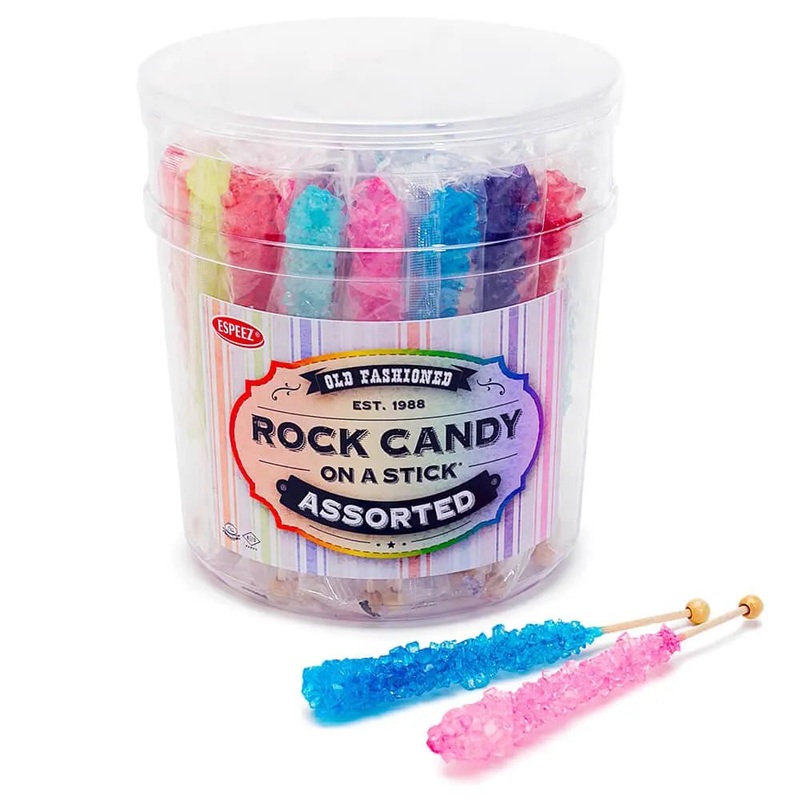 Espeez Rock Candy Crystal Sticks – Assorted: 36-Piece Tub