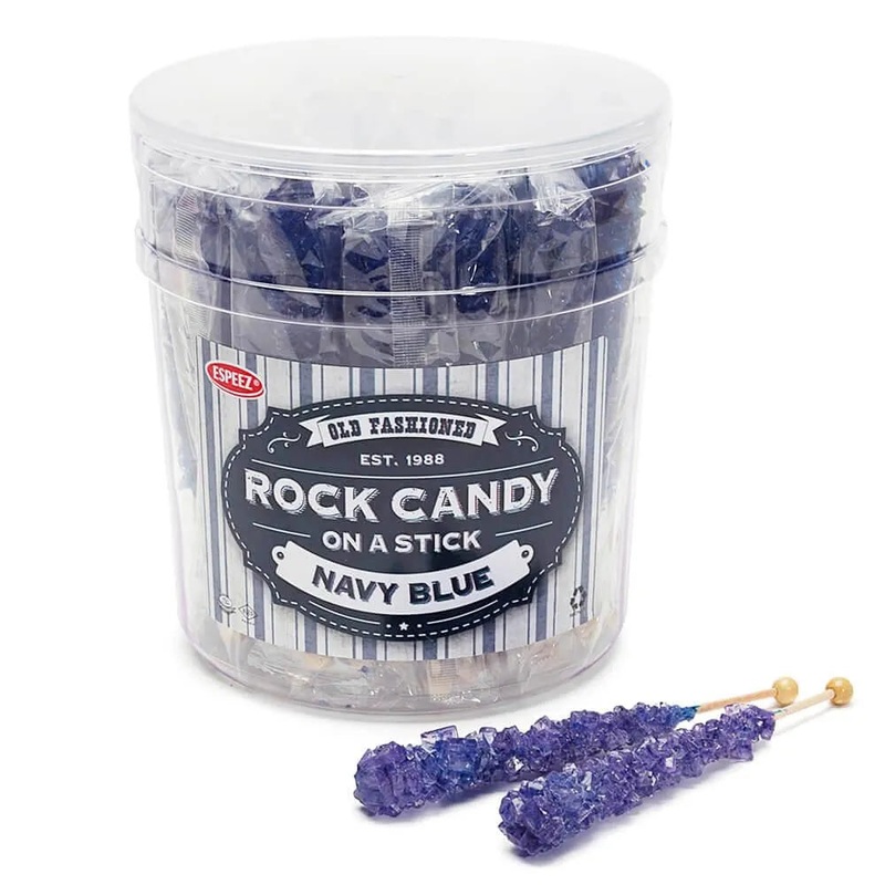 Espeez Rock Candy Crystal Sticks – Navy Blue: 36-Piece Tub