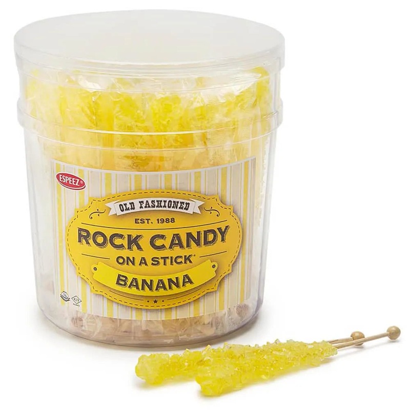 Espeez Rock Candy Crystal Sticks – Yellow: 36-Piece Tub