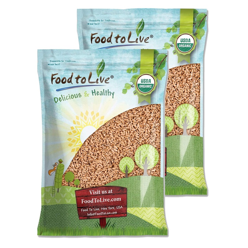 Food To Live Organic Roasted And Salted Sunflower Seeds, 12 Pounds Non-Gmo Kernels, Vegan, Kosher, Bulk, Hulled, High In Protein
