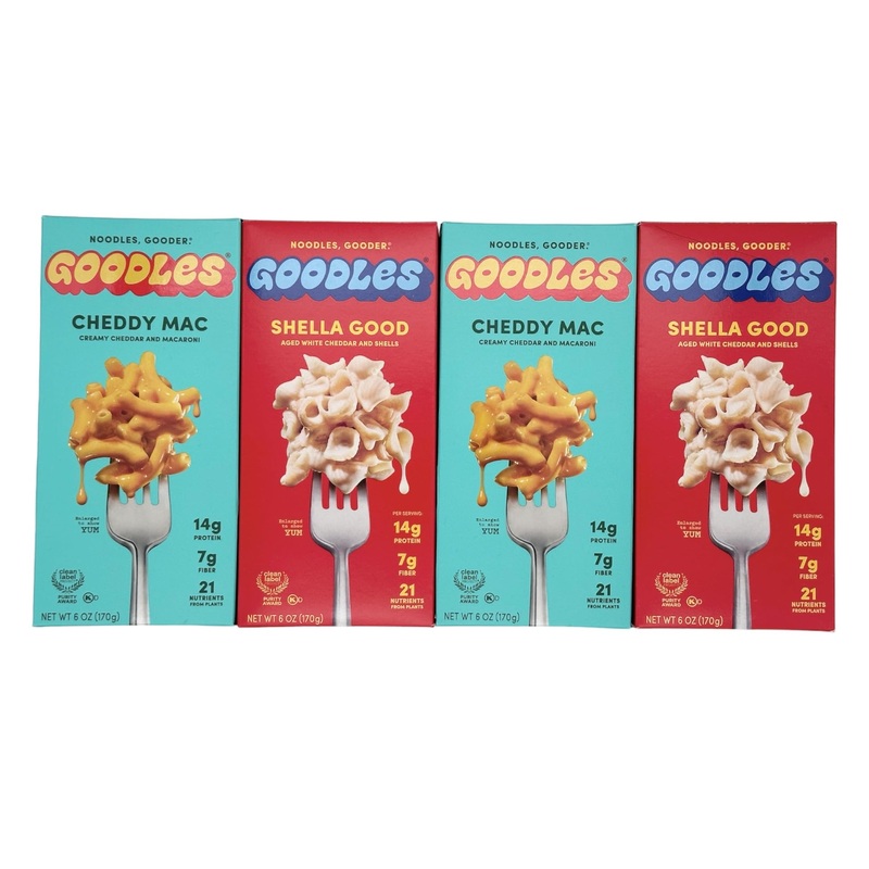 Generic Priv   Goodles Variety Pack – Pack Of 4 – Shella Good And Cheddy Mac 6.0 Oz