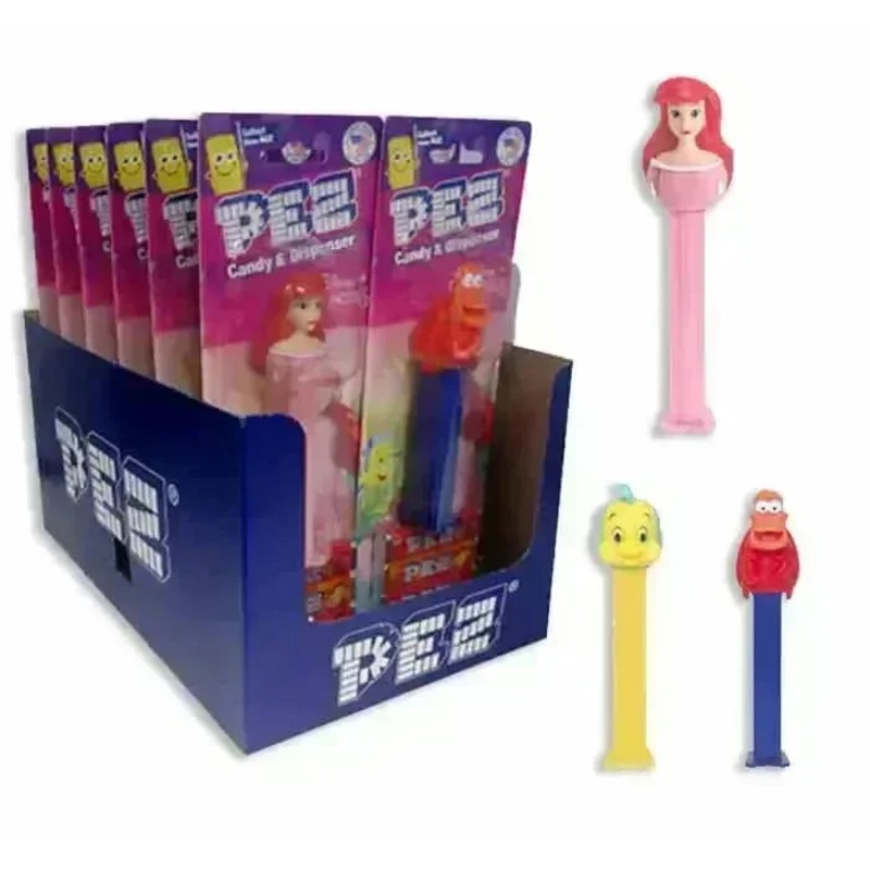 Little Mermaid PEZ Candy Blister Packs: 12-Piece Display