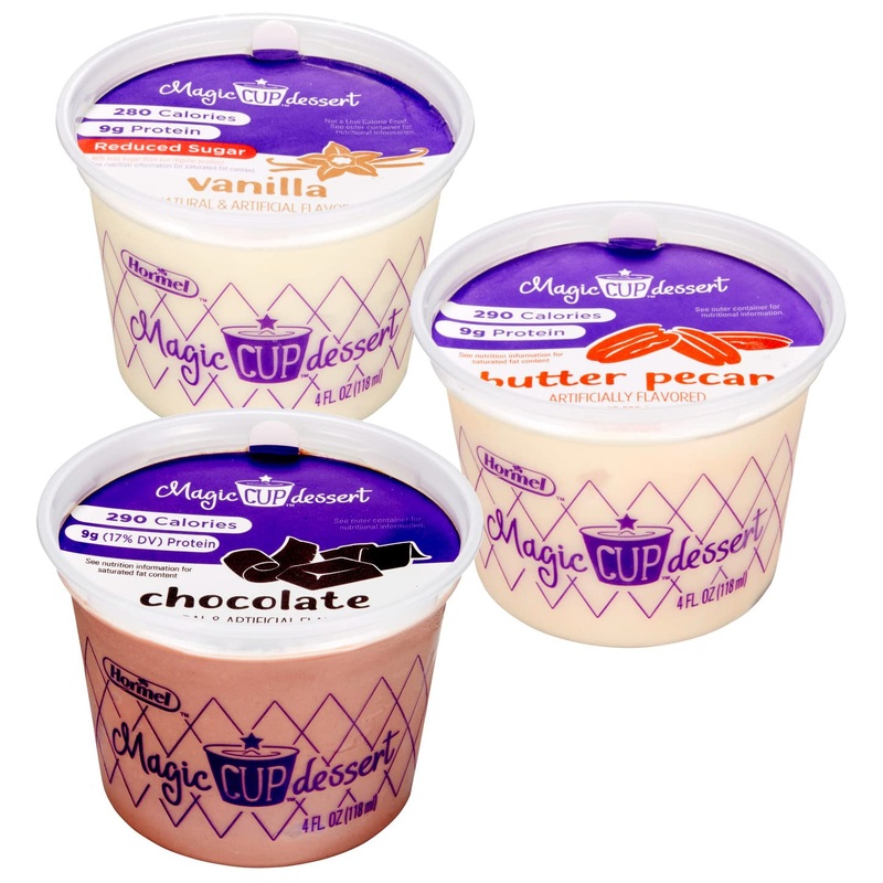 Magic Cup Variety Pack, 4 Oz. Cup (1-18 Pack) (6 Vanilla, 6 Chocolate, 6 Butter Pecan)