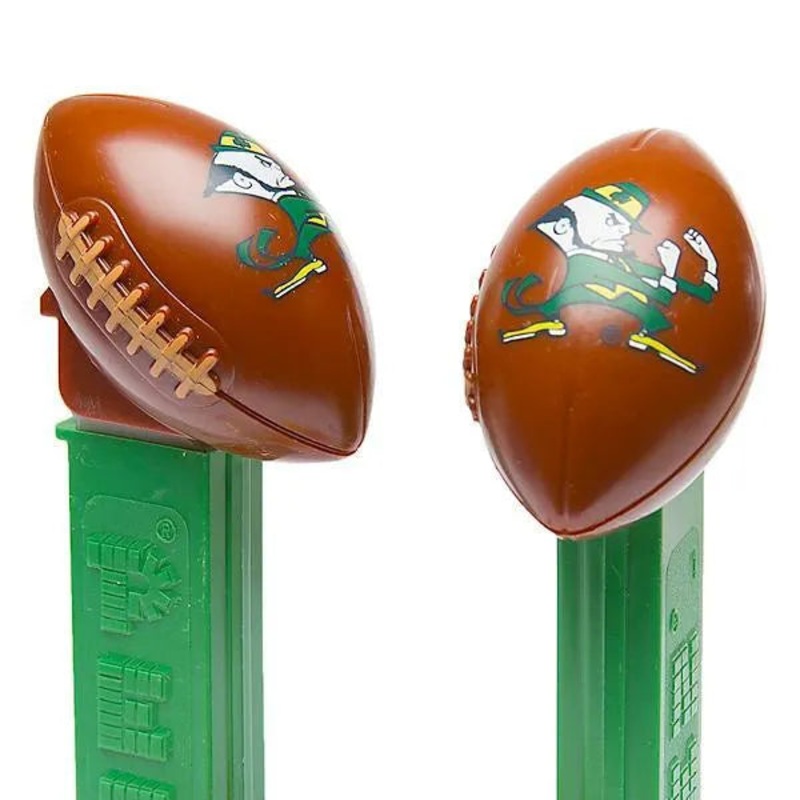NCAA College Football PEZ Candy Packs – Notre Dame: 12-Piece Box