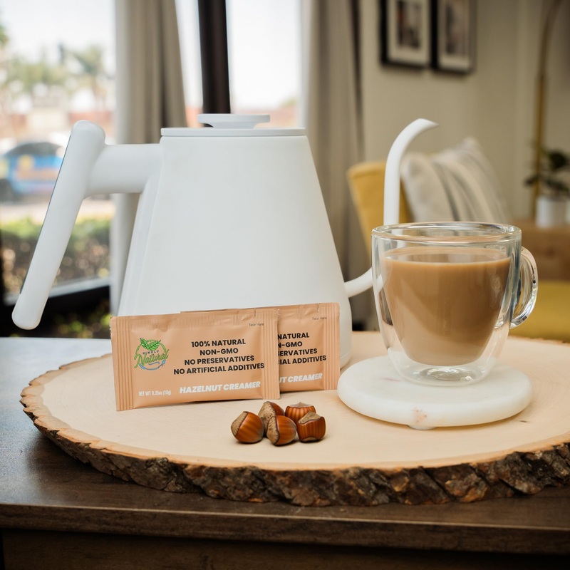 Simply Natural Hazelnut Sweetened Condensed Milk Creamer Single-Serve 10 Grams Sachet, All Natural Coffee/Tea Creamer (200 Sache