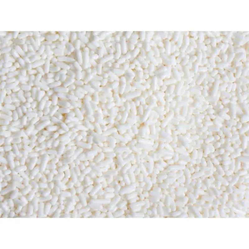 Sprinkle King Candy Sprinkles – White: 6LB Carton