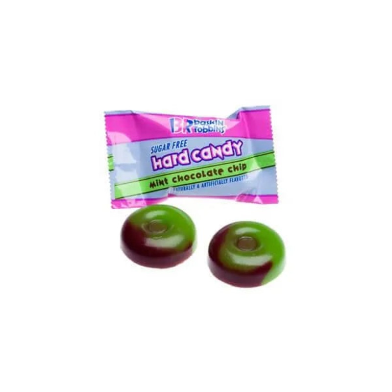 Sugar Free Baskin Robbins Ice Cream Hard Candy – Mint Chocolate Chip: 11LB Case