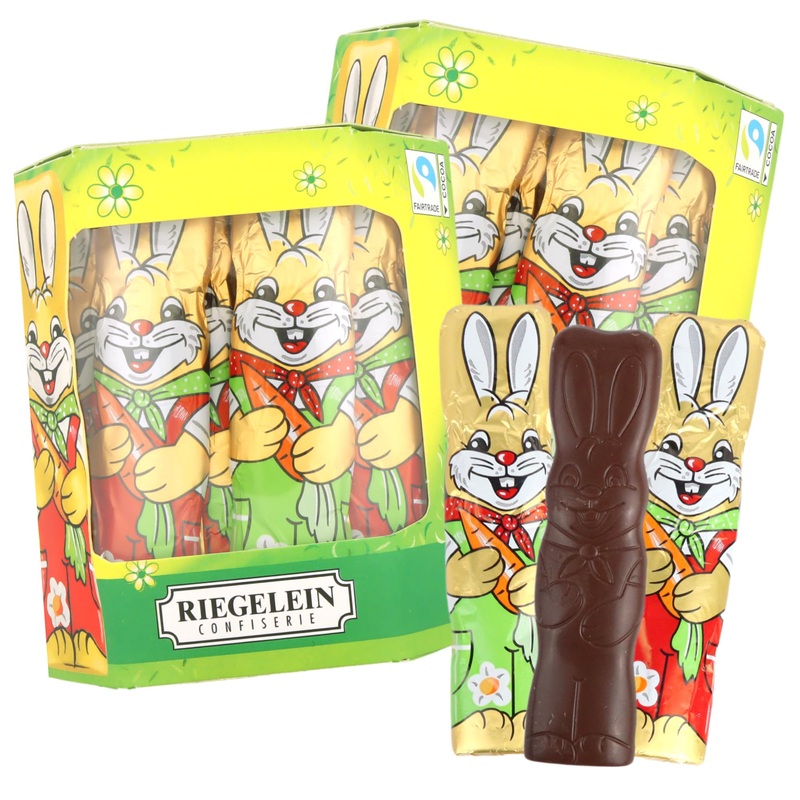 Sweetzo – Solid Milk Chocolate Bunny, Seasonal Candy, Individually Wrapped Easter Basket Fillers, 20 Bunnies Total