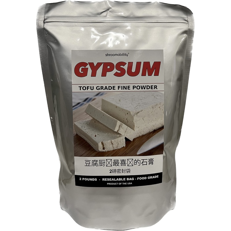 Tofu Gypsum Powder 2 Lb Coagulent For Tofu, Tofu Pudding & Tofu Custard – Food Grade Product Of Usa