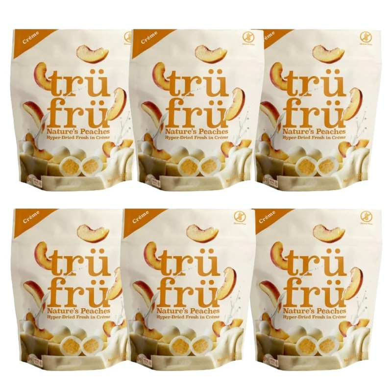 Tru Fru Hyper-Dried Peaches & Crme – 4.2Oz (Pack Of 6)