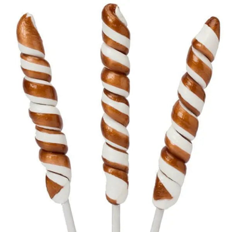 Unicorn Pops 0.9-Ounce Twist Suckers – Brown: 24-Piece Display