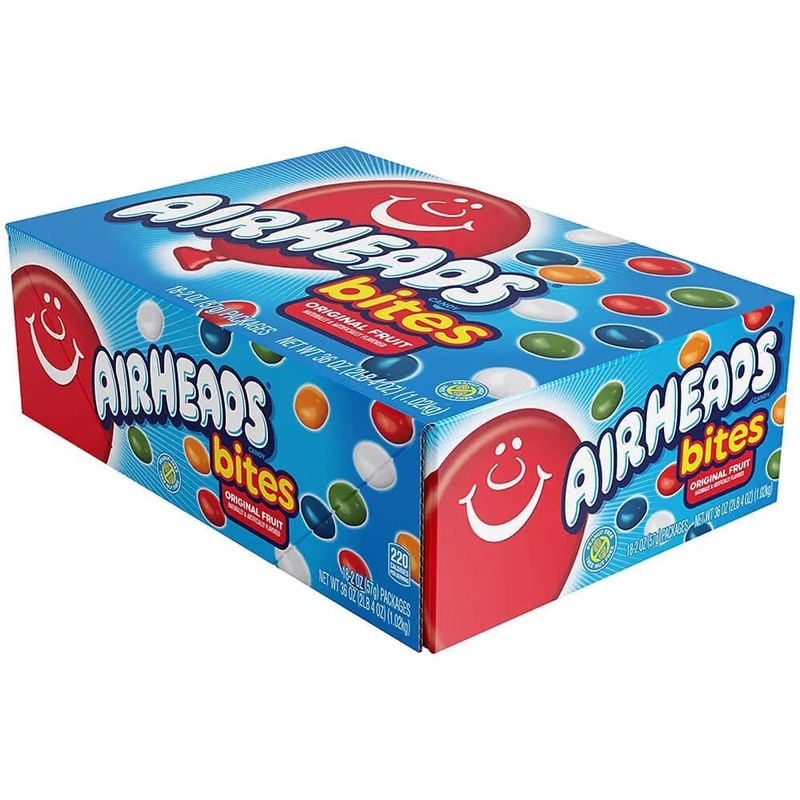 AirHeads Bites Taffy Candy Packs – Fruit: 18-Piece Box