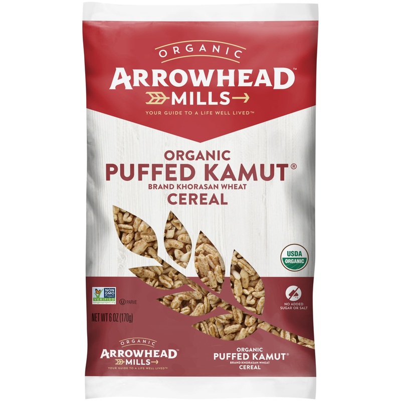 Arrowhead Mills Organic Puffed Kamut Cereal, 6 Oz Bag (Pack Of 3)