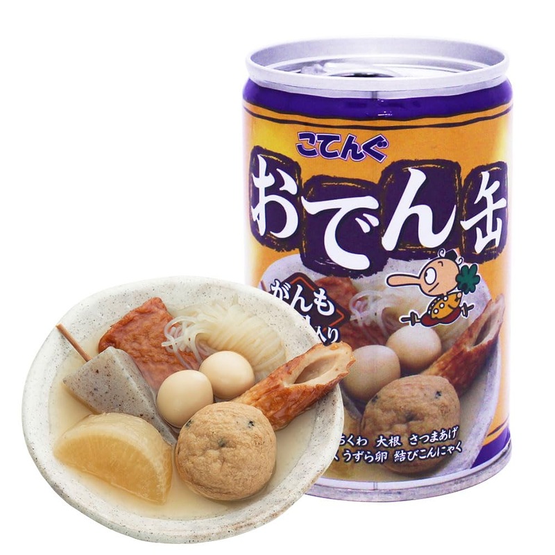 Canned Oden With ”Ganmo” Fried Tofu And Daikon, Japanese Traditional Pot-Au-Feu, Contains Plenty Of Umami And Dashi, You Can O