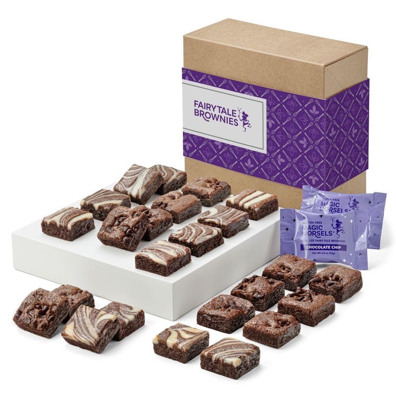 Fairytale Brownies Gluten-Free Magic Morsel 24 Individually Wrapped Gourmet Chocolate Food Gift Basket – 1.5 Inch X 1.5 Inch Bit