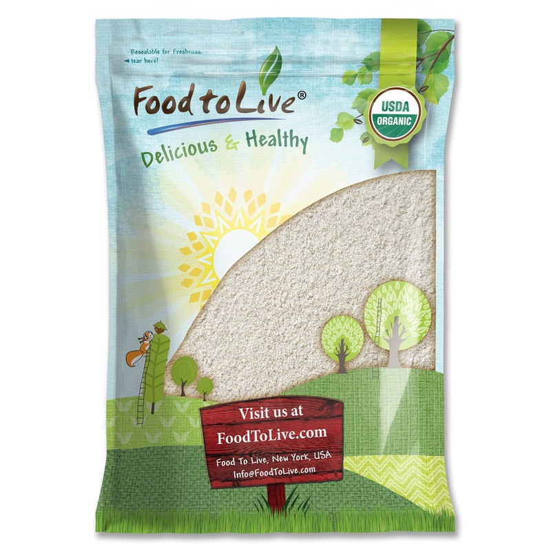 Food To Live Organic White Rye Flour, 8 Pounds – Non-Gmo, Unbleached, Light, Medium Protein, Vegan, Kosher, Finely Milled Berrie