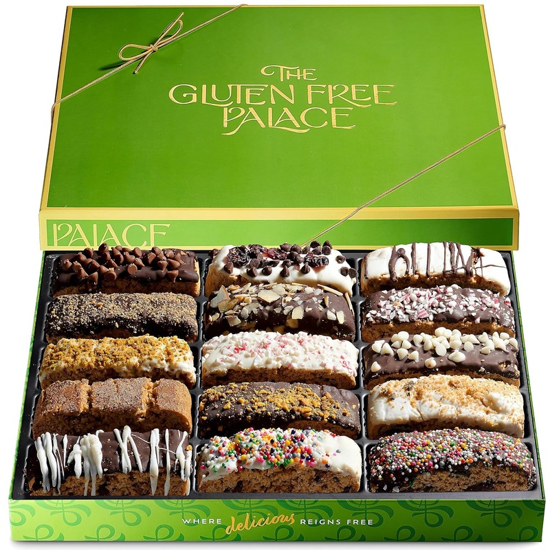 Gluten Free Palace Biscotti Cookie Gift Basket – Mothers Day Gluten Free Basket – Father’S Day Cookie Gift – Gift Basket For Bir
