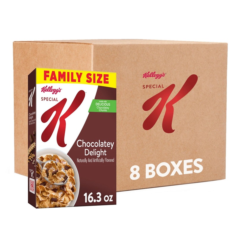 Kellogg’S Special K Breakfast Cereal, Fiber Cereal, Family Breakfast, Family Size, Chocolatey Delight, 16.3Oz Box (1 Box)