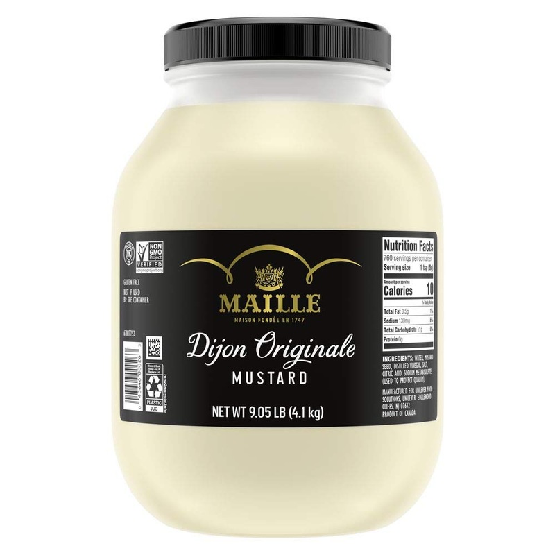 Maille Dijon Originale Traditional Mustard Jar, Premium Quality, For Marinades, Sauce And Dressing, Gluten Free, Non-Gmo, 9.05 L