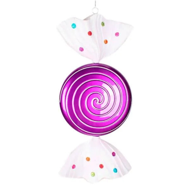 Purple Candy Jewel Swirl Ornament – 18.5 Inch