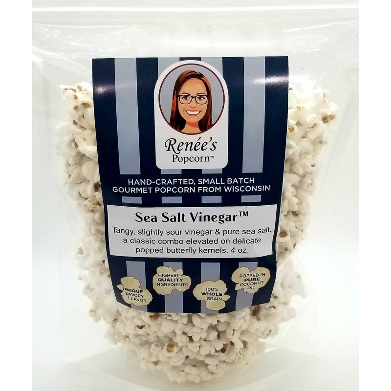 Ren  Es Sea Salt And Vinegar Gourmet Popcorn -Tangy Slightly Sour Vinegar And Pure Sea Salt, Creates A Classic Combo Elevated On