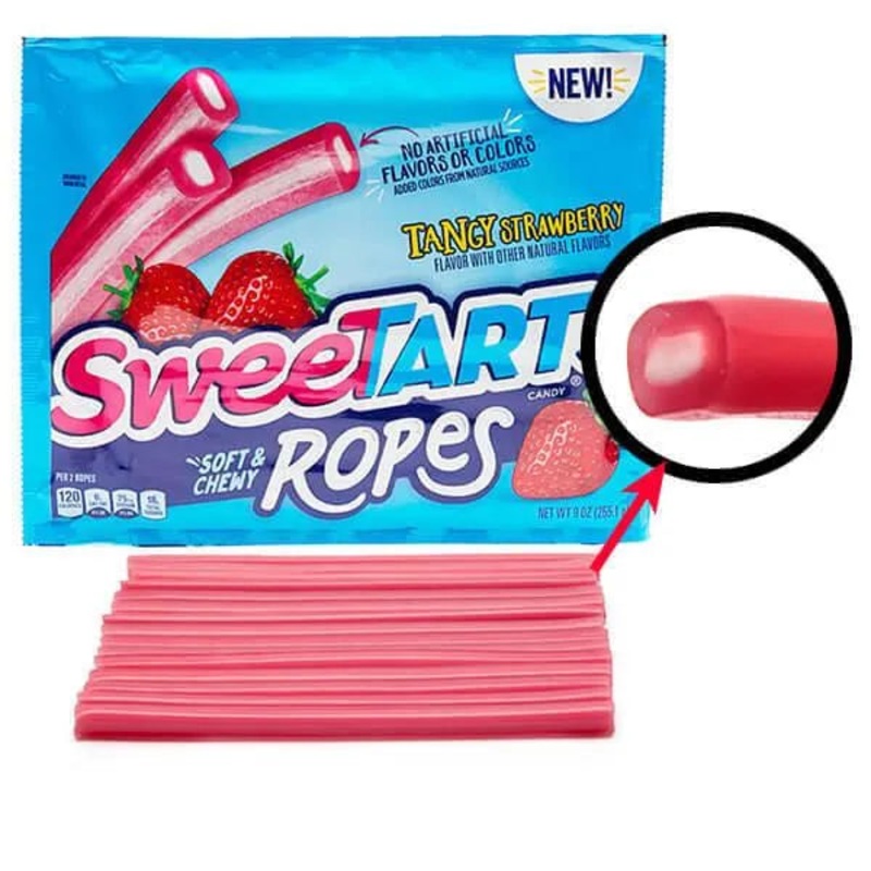 SweeTarts Ropes Candy – Tangy Strawberry: 12-Piece Case