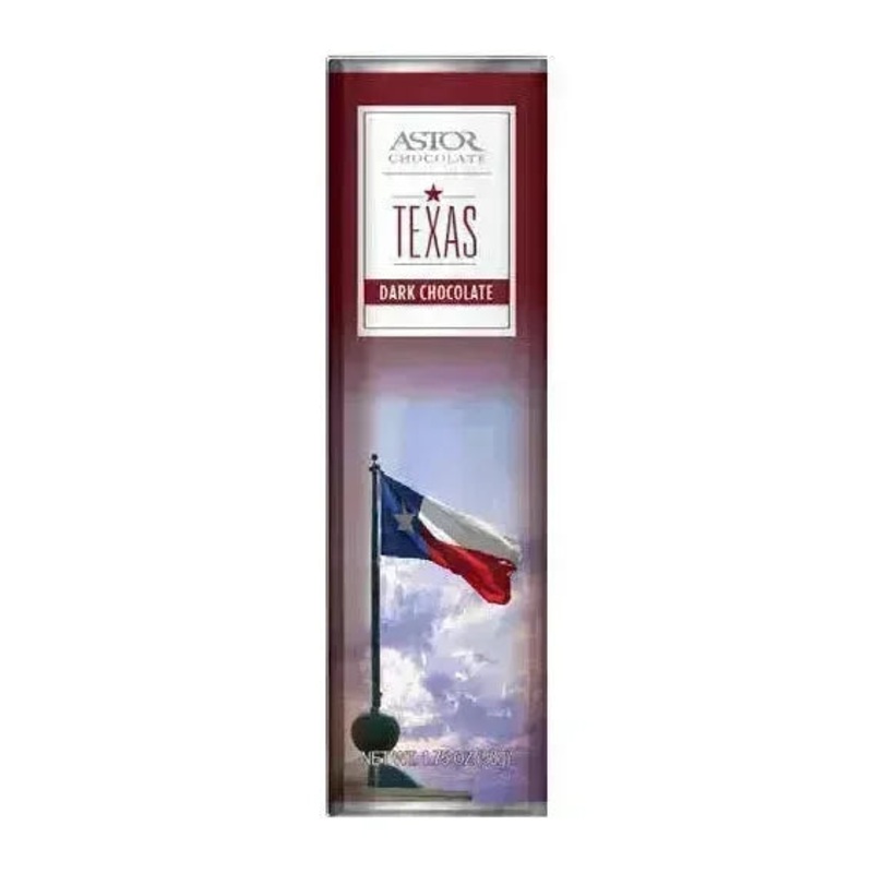 Texas Flag Dark Chocolate Bars: 24-Piece Box