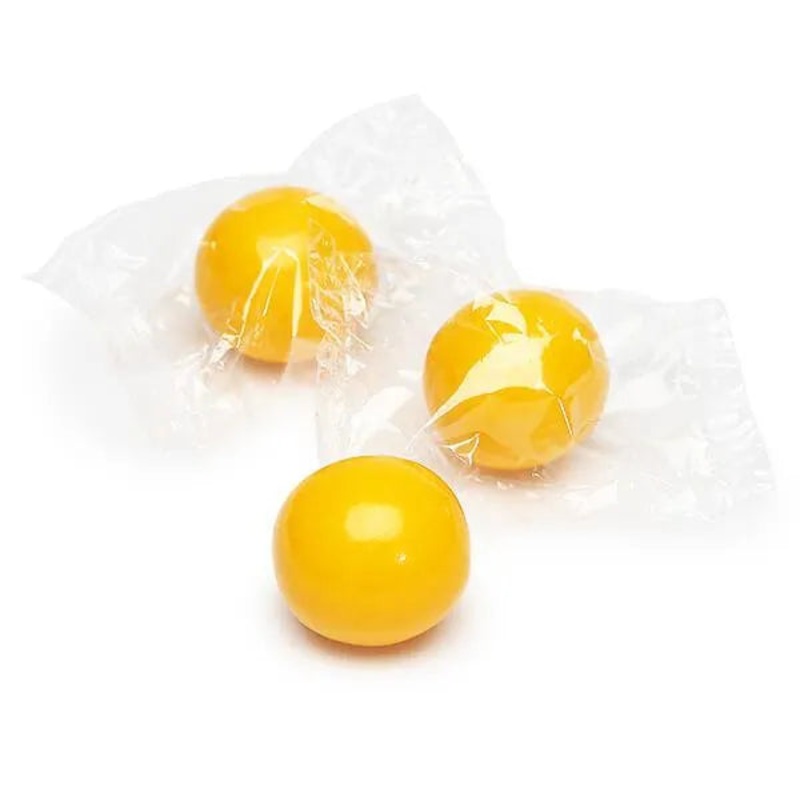Wrapped 1-Inch Gumballs – Sunshine Yellow: 200-Piece Bag