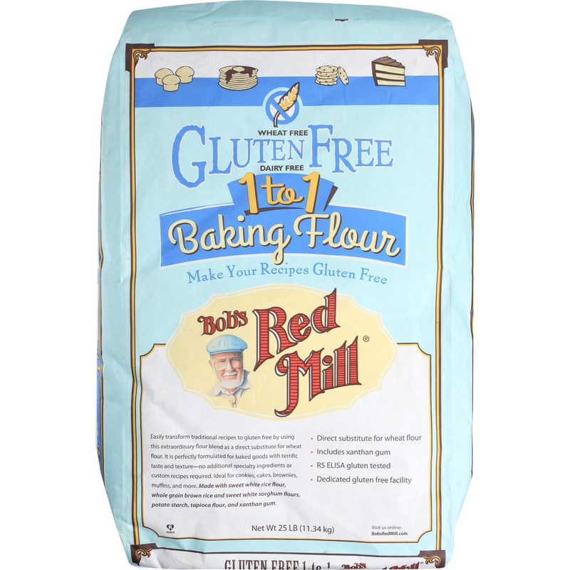 Bob’S Red Mill 1 To 1 Baking Flour, Gluten Free, 25 Lb (Pack Of 1)