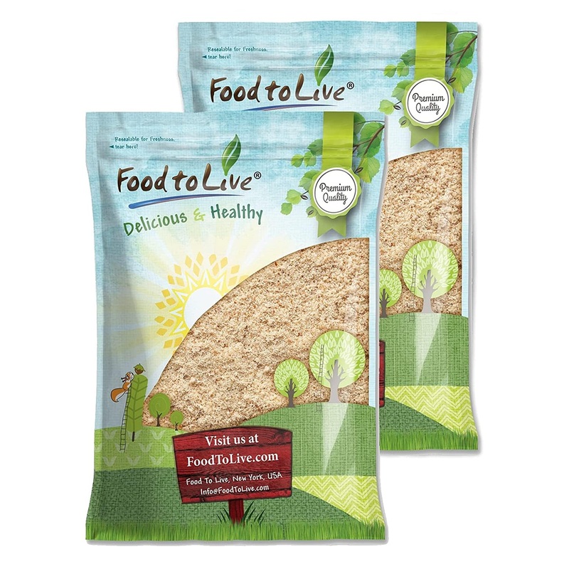 Food To Live California Unblanched Almond Flour, 12 Pounds – Natural Meal, Finely Milled With Skin On, Raw Kosher Vegan Keto Pal