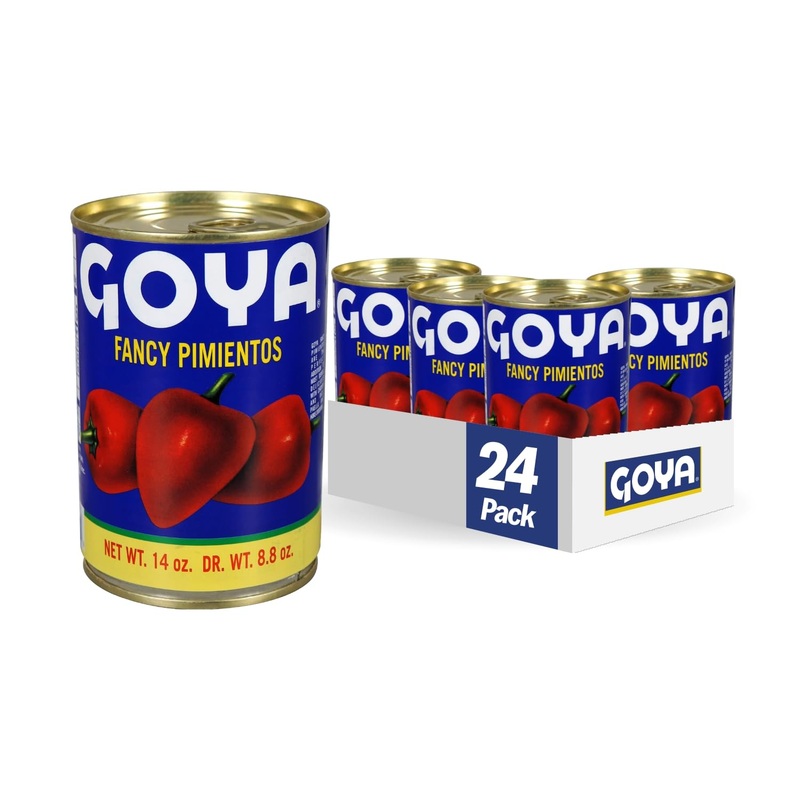 Goya Foods Fancy Red Pimientos, 14 Ounce (Pack Of 24)