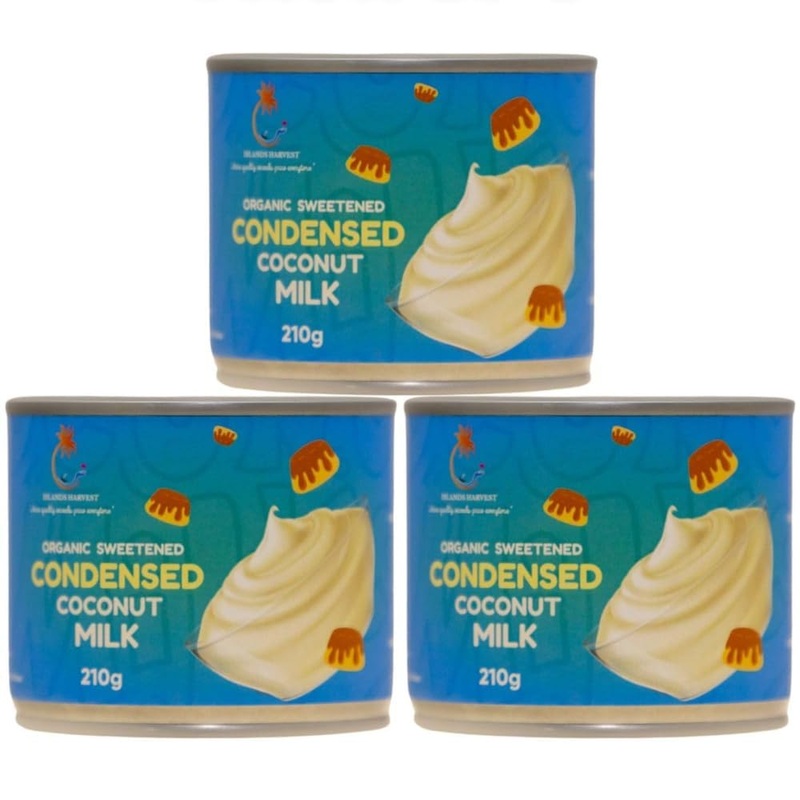 Islands Harvest Sweetened Condensed Coconut Milk Pack Of 3 – Gluten-Free, Non-Gmo, Vegan Milk – Rich And Tasty Coconut Flavor –