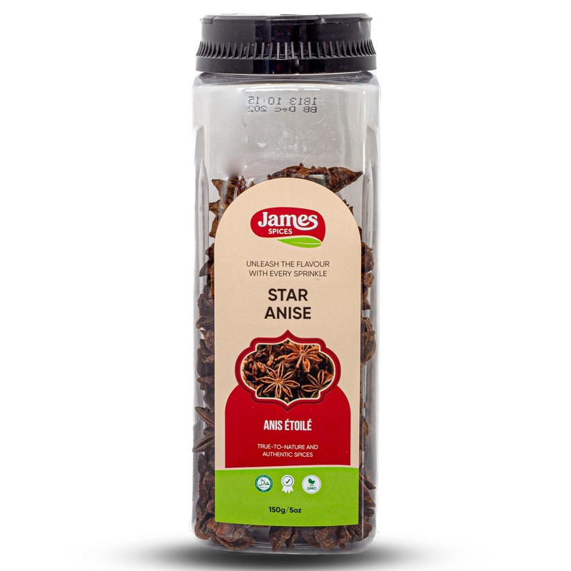 James Spices Inc. Black Pepper (5Oz (150G) – Star Anise Whole)