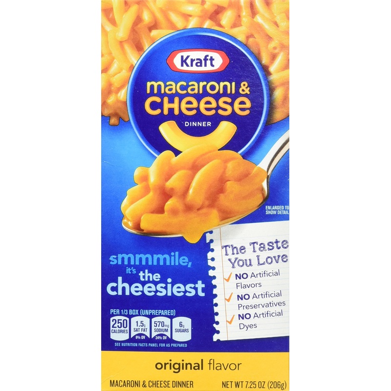 Kraft Macaroni & Cheese, Original, 7.25 Ounce Boxes (Pack Of 8)