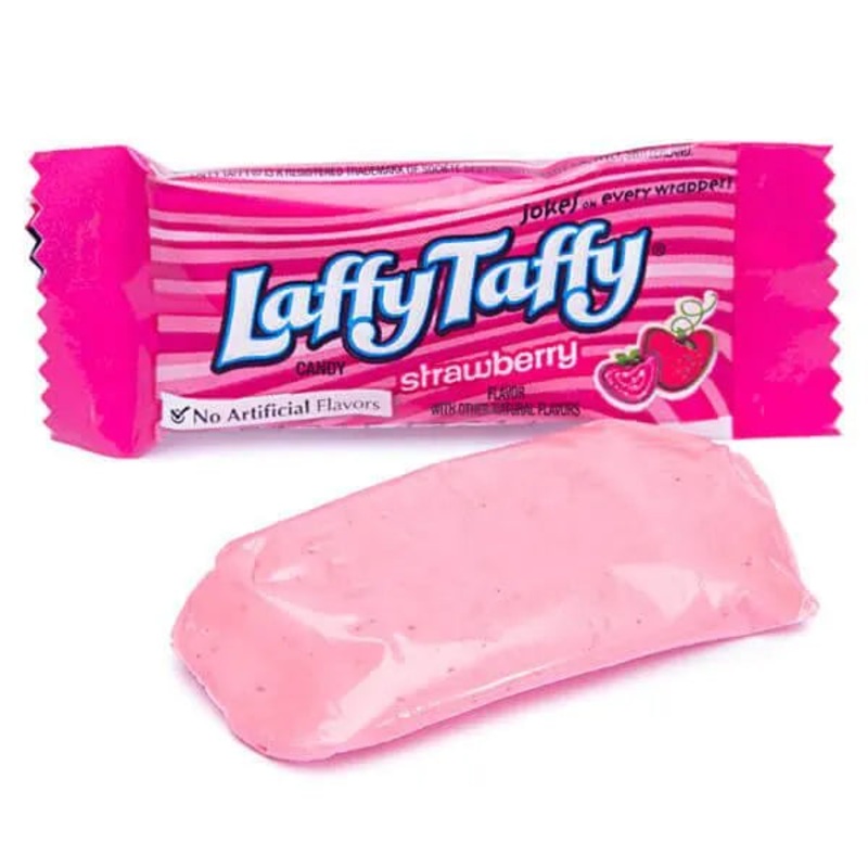 Laffy Taffy Candy – Strawberry: 145-Piece Tub