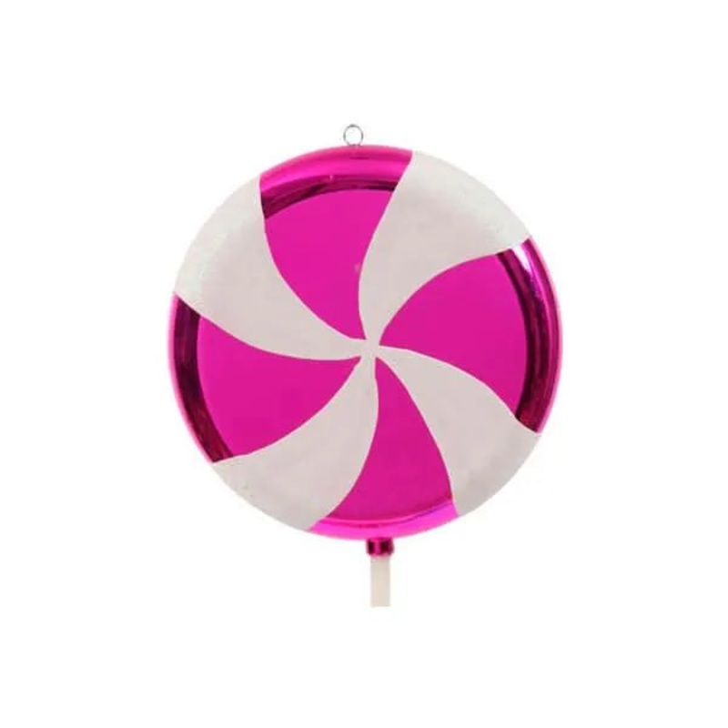 Pink Swirl Plastic Candy Lollipop – 24 Inch