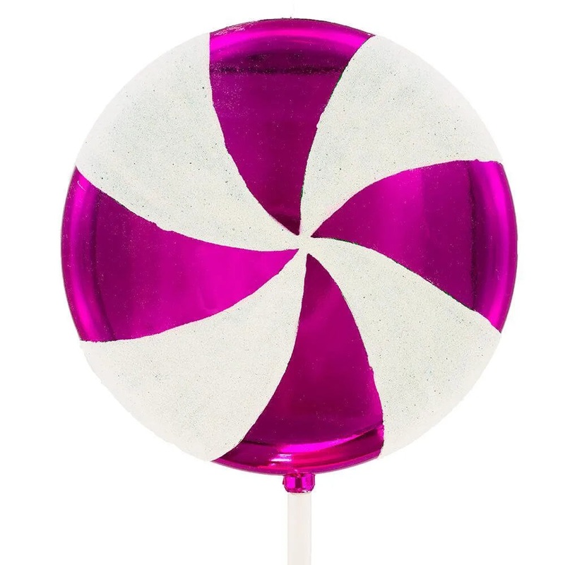 Purple Swirl Plastic Candy Lollipop – 24 Inch