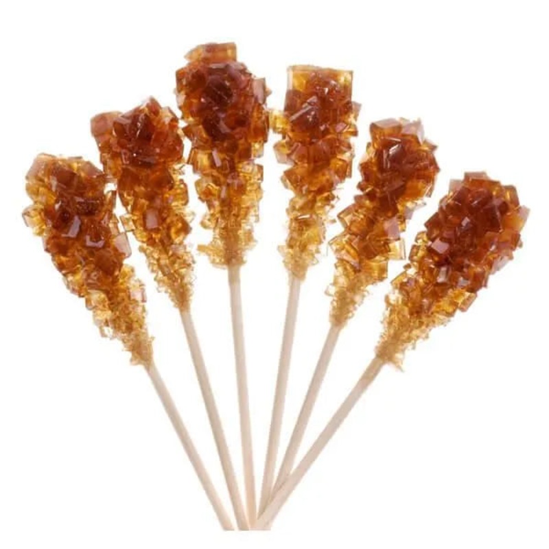 Rock Candy Swizzle Sticks – Amber: 72-Piece Box