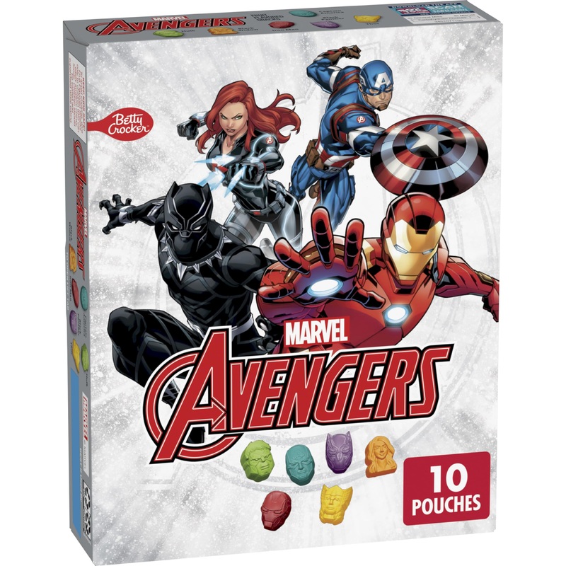 Avengers Fruit Flavored Snacks, Treat Pouches, Gluten Free, 10 Ct (Pack Of 8)