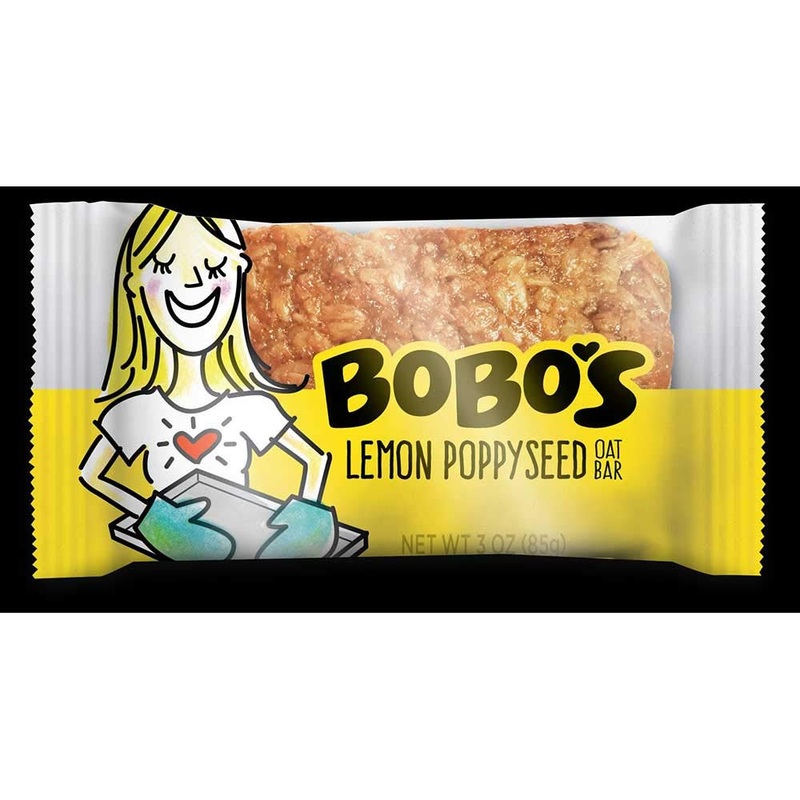 Bobos Gluten Free Lemon Poppyseed Oat Bar, 3 Ounce — 48 Per Case.