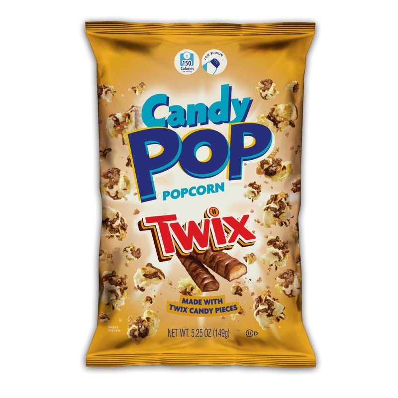 Candy Pop Twix Candy Coated Popcorn (5.25Oz Bags) Made With Real Twix Candy Pieces – Pack Of 12