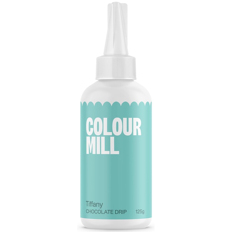 Colour Mill Chocolate Drip Easy-Melt Drizzle For Desserts, 125 Grams Tiffany