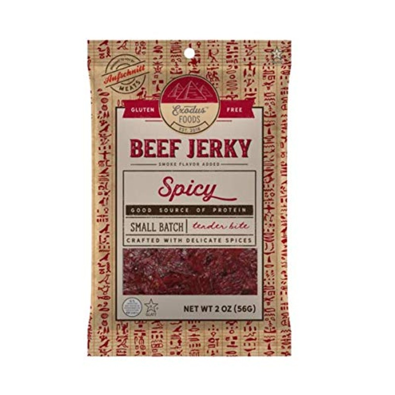 Exodus Passover Beef Jerky | Kosher (Star-K Certified) | Gluten Free (Spicy, 5 Pack) | By Aufschnitt Meats