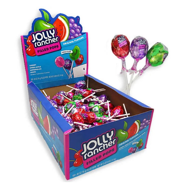Jolly Rancher Chew Lollipops: 100-Piece Box