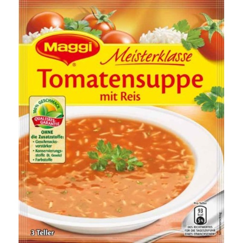 Maggi Meisterklasse Tomato Soup With Rice (Tomatensuppe Mit Reis)