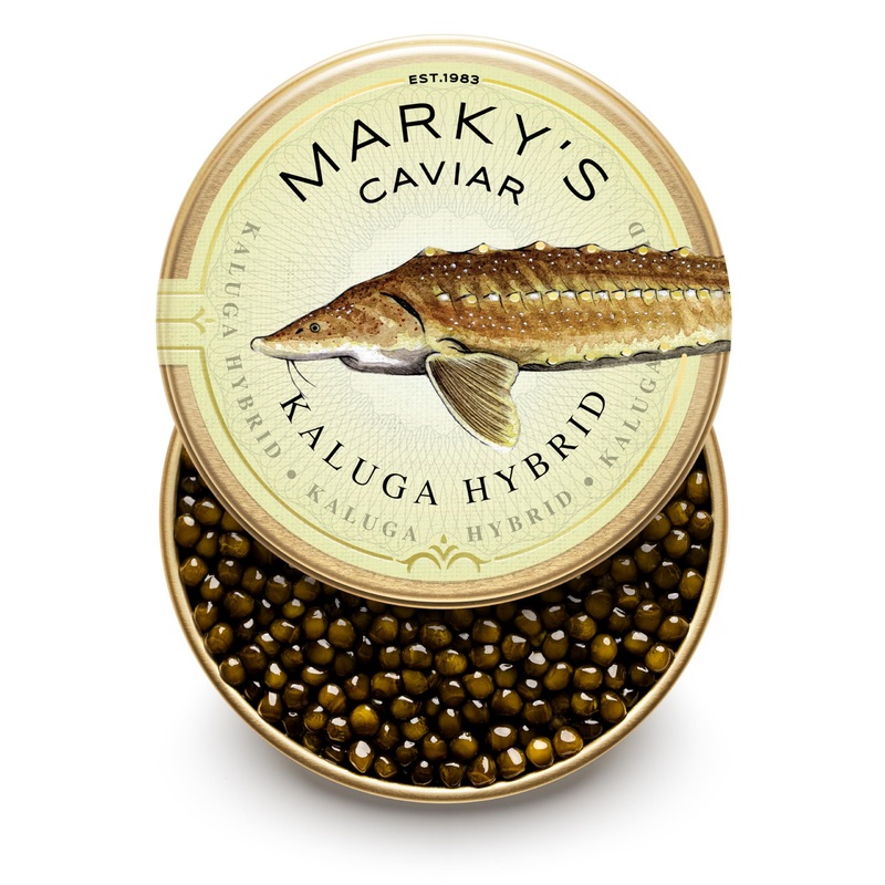 Marky’S Kaluga Hybrid Black Sturgeon Caviar – 3.5 Oz / 100 G – Malossol Kaluga Hybrid Black Roe – Guaranteed Overnight