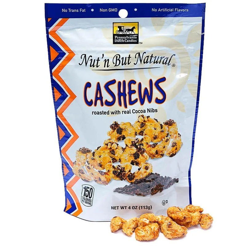 Nut’n But Natural Glazed Cashews with Cocoa Nibs: 4-Ounce Bag